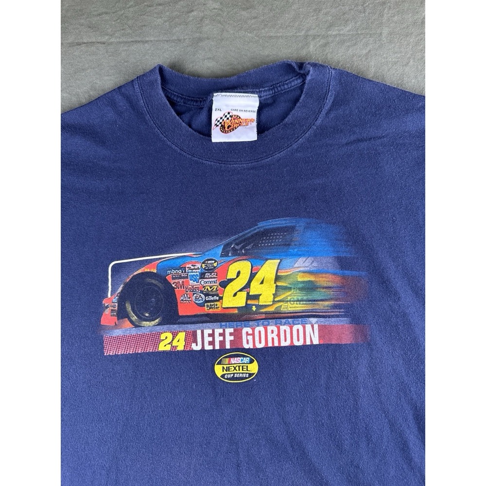 Y2K Jeff Gordon 24 Winner's Circle NASCAR Tee 2006 Double Sided 2XL